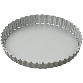 Delish Kitchen Pearl Metal Non-stick Tart Pan, 6.3 inches (16 cm), Removable Bottom CX-9