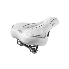 CUCUBA Montegrappa Leather Saddle for City Bike Women's MTB Classic City Line Future Lady Holland with Springs