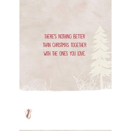 RSVP Christmas Holiday Greeting Cards Set with Envelopes: Gathered Round Santa - 24 Pack, 5" x 7"