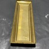 UNFINISHED STAMPED BRASS 9” LONG X 3” WIDE RECTANGLE BACK