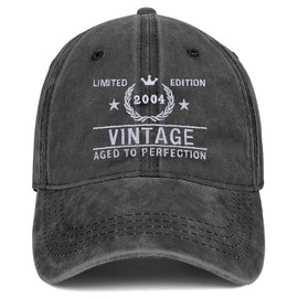 LHSCVUFASC 21st Birthday Gifts for Her/Him Vintage 2004 Hat Turning 21 Gift Ideas Baseball Cap Birthday Hats