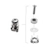 Wang-Data 50 Sets M6 Square Hole Hardware Cage Nuts &