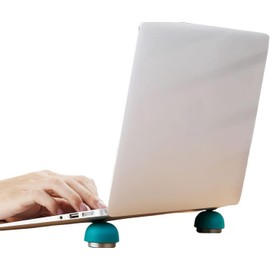 Laptop Cooling Stand,Ergonomic Laptop Cooling Pad Small Invisible Cooler Ball Portable Magnetic (Green, One Size)