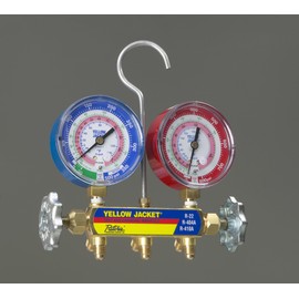 Ritchie Engineering Co., Inc. / YELLOW JACKET 42001 Yellow Jacket manifold w/gauges less hoses R22/R40