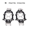 1 Pair 19 Steel Teeth Ice Gripper Traction Cleats Crampons