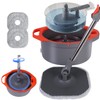 Spin Mop and Bucket Set with Separate Dirty and Clean