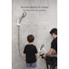 Pump&fix 45 Degrees Adjustable Handheld Shower Head Holder Suction Cup