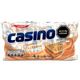 Generic Victoria Casino Galletas con Crema Sabor Lucuma 258 gr / 10.1 oz | Peruvian Casino Lucuma Cookie