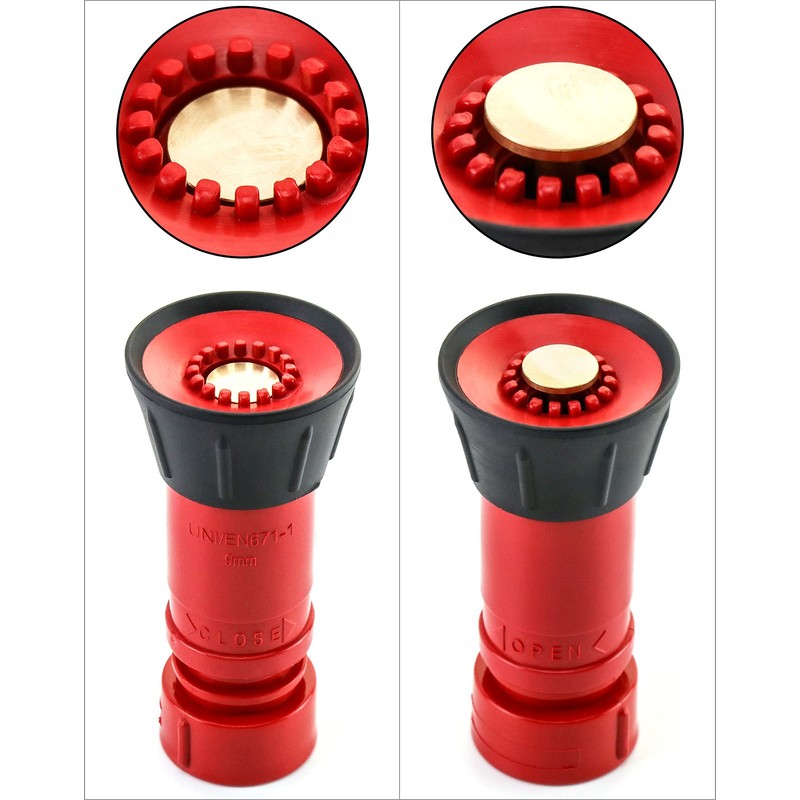 QWORK Fire Hose Nozzle, 1" Heavy Duty NPSH/NPT Thermoplastic Constant