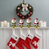 [Glitter] Stocking Holders for Mantle Gold - Set 4, Metal
