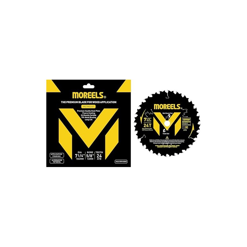 190mm Circular Saw Blade - Diamond Bore - Worm Drive