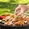 BBQ Sausage Turning Tongs Professional Long Handle Stainless Steel Kitchen