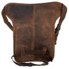Motorcycle Leather Leg Bag, Waist Bag with Multiple Compartments, Eagle