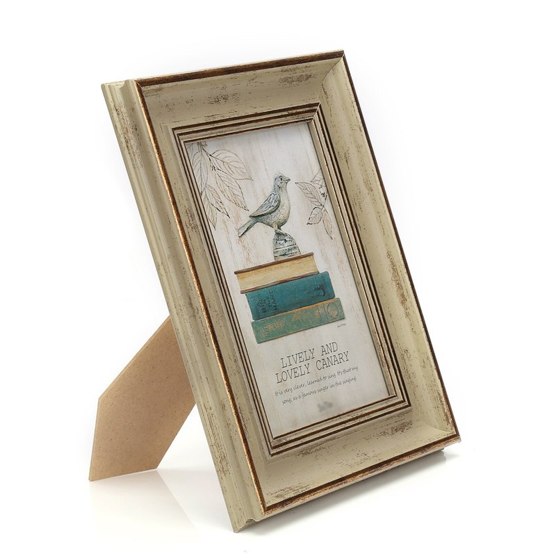 Zhenzan Frames 6x8 Inches Vintage Feel Rustic Picture Frame for