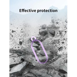 Case for PLAUD NotePin AI Voice Recorder,BOVUGAC TPU Hard Protective Shockproof Cover for PLAUD NotePin Recorder with Keychain-Purple