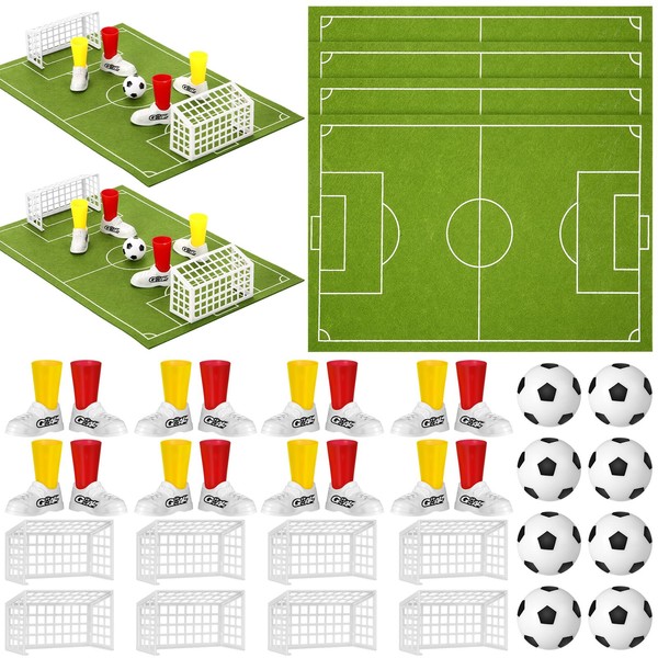 Simgoing 4 Set Soccer Centerpieces Soccer Table Decor 12 *