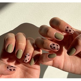 Increased attractiveness I'm craving leopard print. Handmade nail tip✨ - Coffin S / 매력상승 호피무늬가 땡겨요 수제네일팁✨ - 코핀S