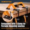 POWERTEC Folding Router Table Stand – Adjustable Height Workstation Base
