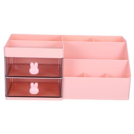 jojofuny Desktop Organizer Drawers Cute and Functional Makeup Storage Box for Home Office Desk Versatile Vanity Organizer for Efficient Desk Accessories and Supplies