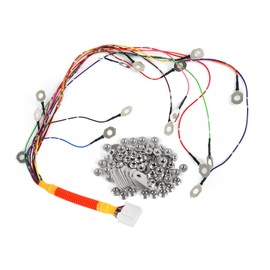 Hybrid Battery Stainless Bus Bars & Flange Nuts with Wire Harness Compatible with Gen 3 Toyota Prius (2010-2015) Hybrid Battery Connector with Bus Bars & Nuts