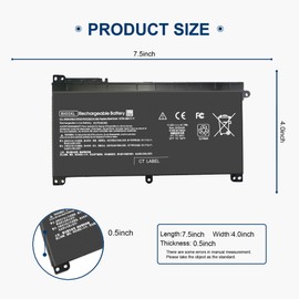 BIO3XL BI03XL ON03XL Battery for HP Stream 14-AX 14-ax010nr 14-ax010wm 14-ax020wm 14-ax030wm 14-ax0xx, Pavilion X360 M3-U 13-U M3-U001DX M3-U103DX M3-U003DX M3-U101DX 13-U157CL 13-U005TU 13-U039TU