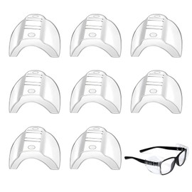 Glasses Side Protection, 4 Pairs of Protective Glasses, Side Protection, Transparent Glasses, Side Protection, Safety Eye Glasses, Side Protection for Small to Medium Glasses (Transparent)