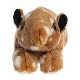 Aurora® Adorable Mini Flopsie™ Tapir Calf Stuffed Animal - Playful Ease - Timeless Companions - Brown 8 Inches