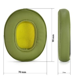 Replacement Ear Pads for Skullcandy Hesh 3/ANC/Evo and Crusher Wireless/ANC/Evo/360 and Venue ANC Over-Ear Headphones,Protein Leather and Memory Foam Cushions Ear Muffs Covers - Green