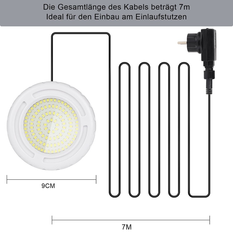 KWODE LED Underwater Pool Lighting for Above Ground Pool, 12