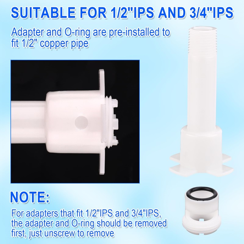 BOXOB Four in One Tub Spout Adapter, Bathtub Faucet Adapter