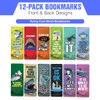 Creanoso Funny Cool Shark Bookmarks (2-Sets X 6 Cards) –