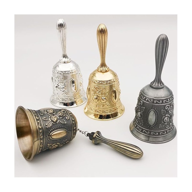 JZS Hand Held Bell, Metail Dinner Bell Wedding Bells, Service