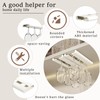 Vaisoeny 2Pack Wine Glass Holder - Under Cabinet, No Drilling