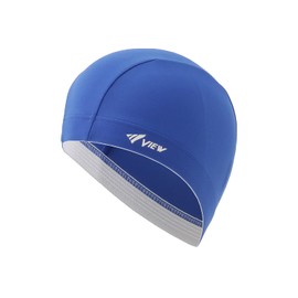 VIEW Swim Swim Cap Swim Cap Junior Kids Two Way Cap Blue V56 BL