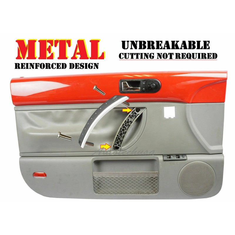 MotorKing Chrome Interior Front Left Door Pull Handle Repair Kit