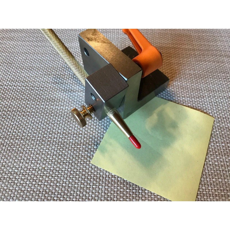 Knife Maker's Center Line Scribe, Angle Block Scribe, 2X72 Knife