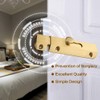 1 Piece Thick Pure Brass Sliding Barrel Door Bolt Heavy