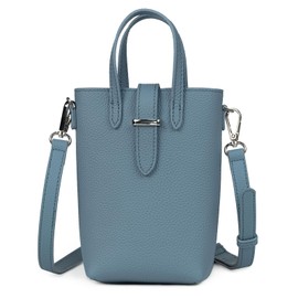 Lady Cici Smartphone Pouch, Women's Smartphone Shoulder Bag, Cross-body Leather, Smartphone Pochet, Lightweight, Mini Shoulder Pouch, 03 blue