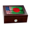 Premium Desktop Humidor - Glass Top - Flag of Bangladesh