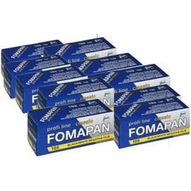 Pack of 10 Foma Fomapan Classic Photo Film 100 ASA Black / White Negative Roll Film / Medium Format Film / 120 Format, FO11131-10