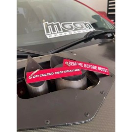 Optimized Performance Hood Exit Exhaust Dump Tube Plug 3 inch w/Remove Before Boost Flag