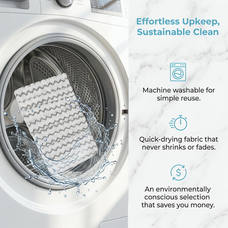 eefaYIYIFA 12 Pack Steam Mop Replacement Pads, Washable Microfiber Scrub