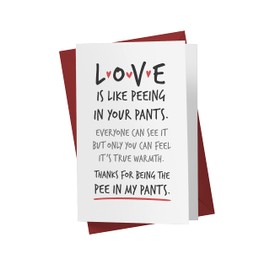 Karto Romantic Birthday Card for Wife, Large 5.5 x 8.5, Blank Inside or with Happy Birthday Message, Made from Premium 325gsm Cardstock with Smooth Finish, Includes Red Envelope