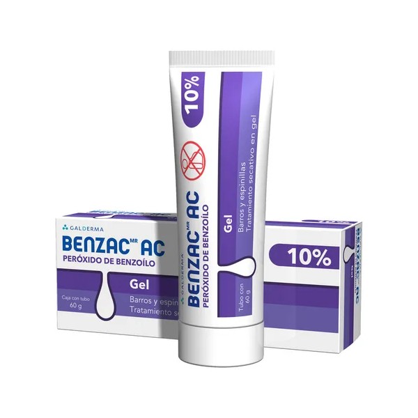 Benzac Gel Peróxido Benzoilo 10% Elimina Acné Puntos Negros