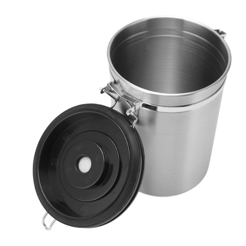 Coffee Bean Storage Stainless Steel Airtight Container Coffee with 30ml