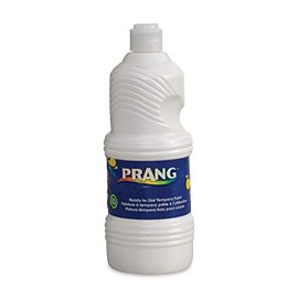 Prang Ready-to-Use Liquid Tempera Paint, 32-Ounce Bottle, White (23209)
