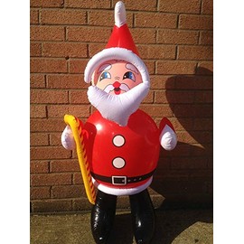 TRI Inflatable Santa Claus Father Christmas for Christmas Decoration 100cm