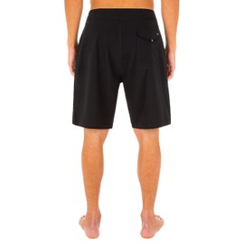 Hurley Men's One and Only Solid 20" Board Shorts, Black/Dark Grey, 34IN