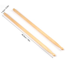 Drum Sticks, 24 Pairs 5A Drumsticks,16 Inch, Classic Wood Tip Drumstick Bulk, Pitch Matched Drumsticks Maple Wood Drum Sticks, by GNIEMCKIN.
