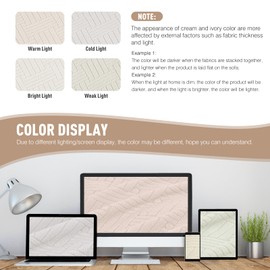 KinCam Recliner Covers, Stretch Reclining Chair Covers, Recliner Sofa Slipcovers Stripe Jacquard Recliner Couch Covers Furniture Protector Covers for Pet Kid (3 Seater, Cream)